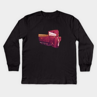 Red Ford Pickup with a Hypothetical Destination Kids Long Sleeve T-Shirt